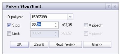 forex - úprava pozic v grafu3