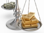 Zlato táhne dolů dražší dolar s vyššími výnosy