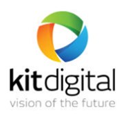 KIT digital (až -13 %) ve 2Q vykázala ztrátu 2 USD/akcie při odpisu goodwill za 56 mil. USD. Směřuje k celoročním tržbám 215 až 230 mil. USD