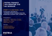 Setkání s analytikem a makléřem Patria Finance v úterý 7.11. v Ostravě