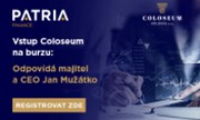 WEBINÁŘ Vstup Coloseum na burzu: Dnes od 15:00 odpovídá majitel a CEO Jan Mužátko