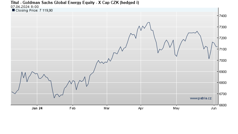 Goldman Sachs Global Energy Equity - X Cap CZK (hedged i)