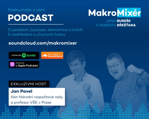 Podcast MakroMixér: Inflace v půlce roku na 15 procentech a kde dnes hledat kladný výnos? Hostem ekonom Jan Pavel