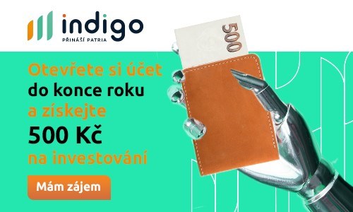 indigo 500 odměna investování Patria motivace vyzkoušet snadné