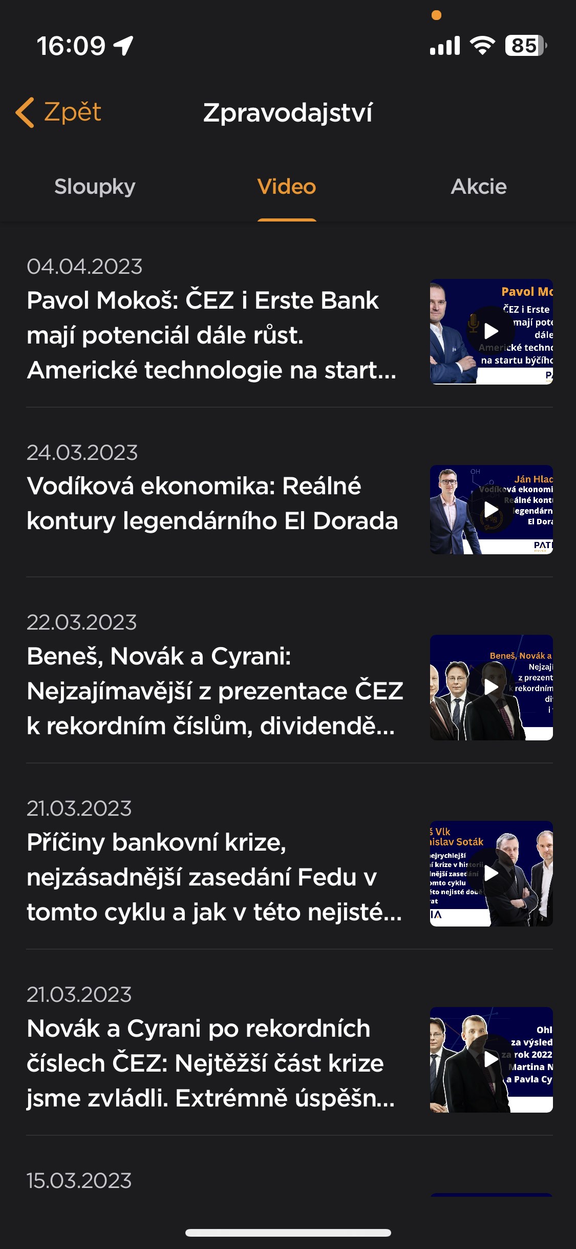 Zpravodajství Patria Content Manager