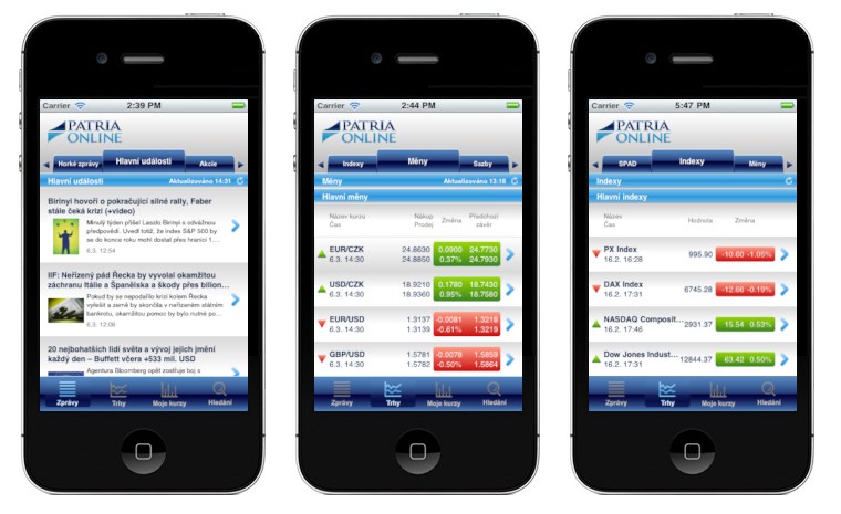 Patria iphone aplikace