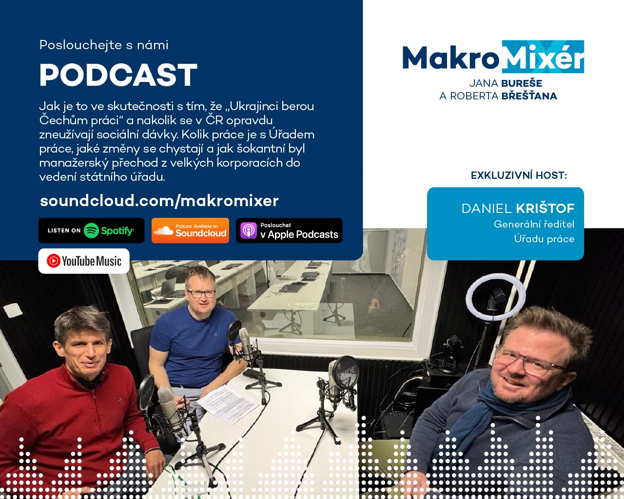 Práce na sobě jako nejlepší strategie a AI inteligence stírající výhodu té přirozené? Podcast MakroMixér s šéfem Úřadu práce