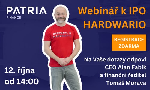 Investoři již poptali přes polovinu v IPO nabízených akcií inovátora v průmyslovém internetu věcí HARDWARIO, ukazuje kniha objednávek