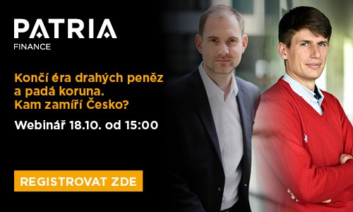 WEBINÁŘ: Končí éra drahých peněz a padá koruna. Kam zamíří Česko? Středa 18. 10. od 15:00