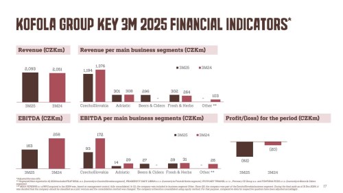 Výsledky Kofoly zasáhlo ochlazení nápojářského byznysu. Počasí přibrzdí také druhý kvartál