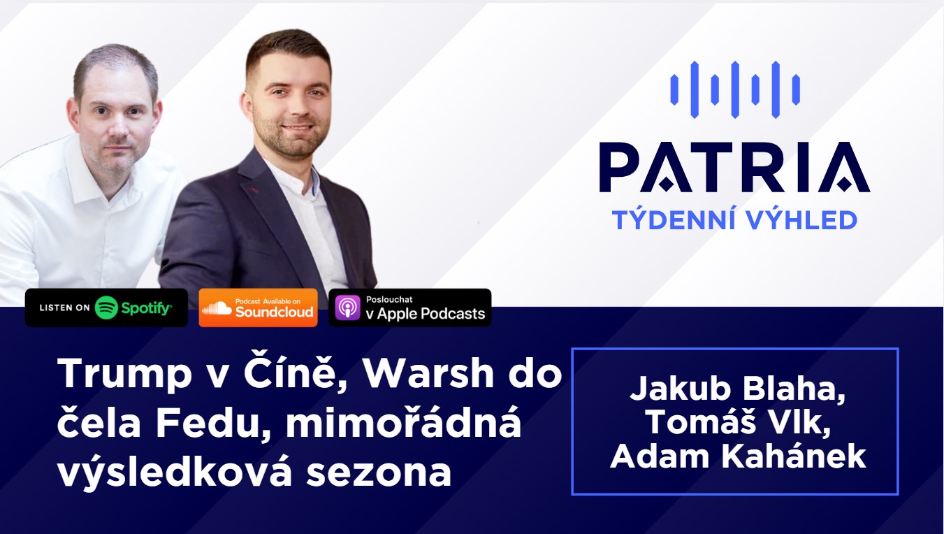 PODCAST Týdenní výhled: Trump míří do Číny, výsledková sezóna je nejsilnější za pět let