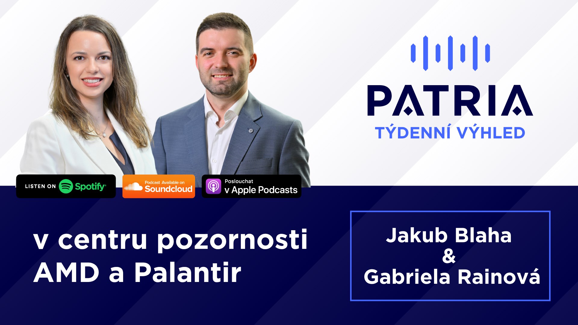 PODCAST Týdenní výhled: V centru pozornosti AMD a Palantir