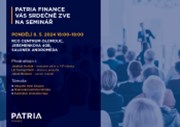 Poslední místa - setkání s analytikem a makléřem Patria Finance v Olomouci dnes od 16:00