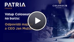 Vstup Coloseum na burzu: Odpovídá CEO Jan Mužátko a Q&A. Zhlédněte záznam webináře!