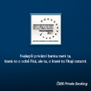 ČSOB potvrzuje svoji vedoucí pozici na trhu privátního bankovnictví v ČR