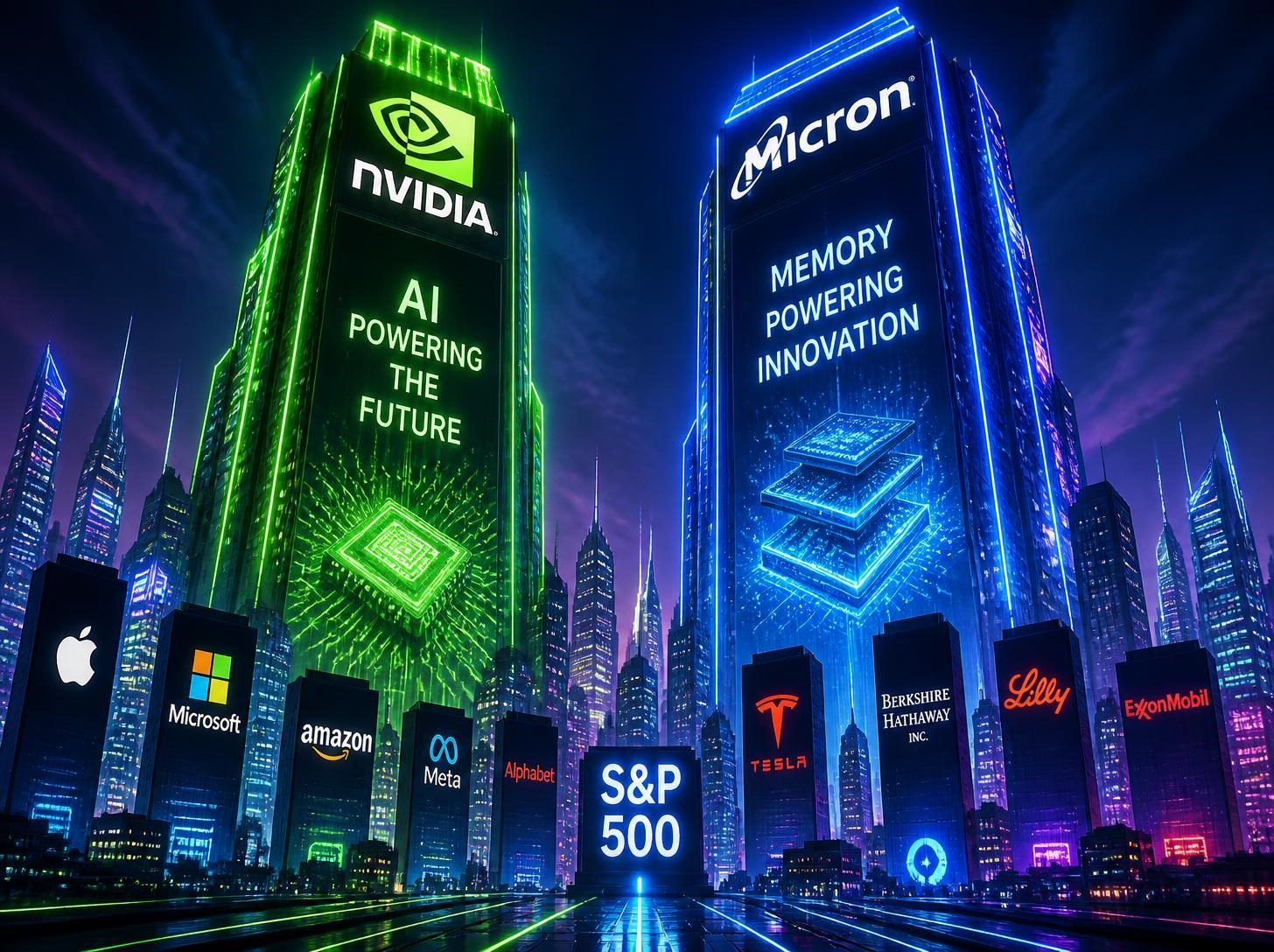 Nvidia a Micron táhnou ziskovost amerických firem. Samy vytvoří více než třetinu růstu S&P 500