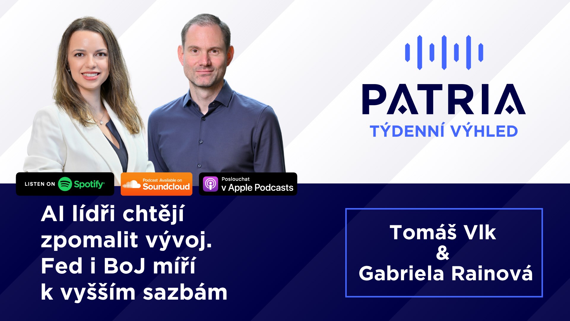 PODCAST Týdenní výhled: AI lídři chtějí zpomalit vývoj. Fed i BoJ míří k vyšším sazbám