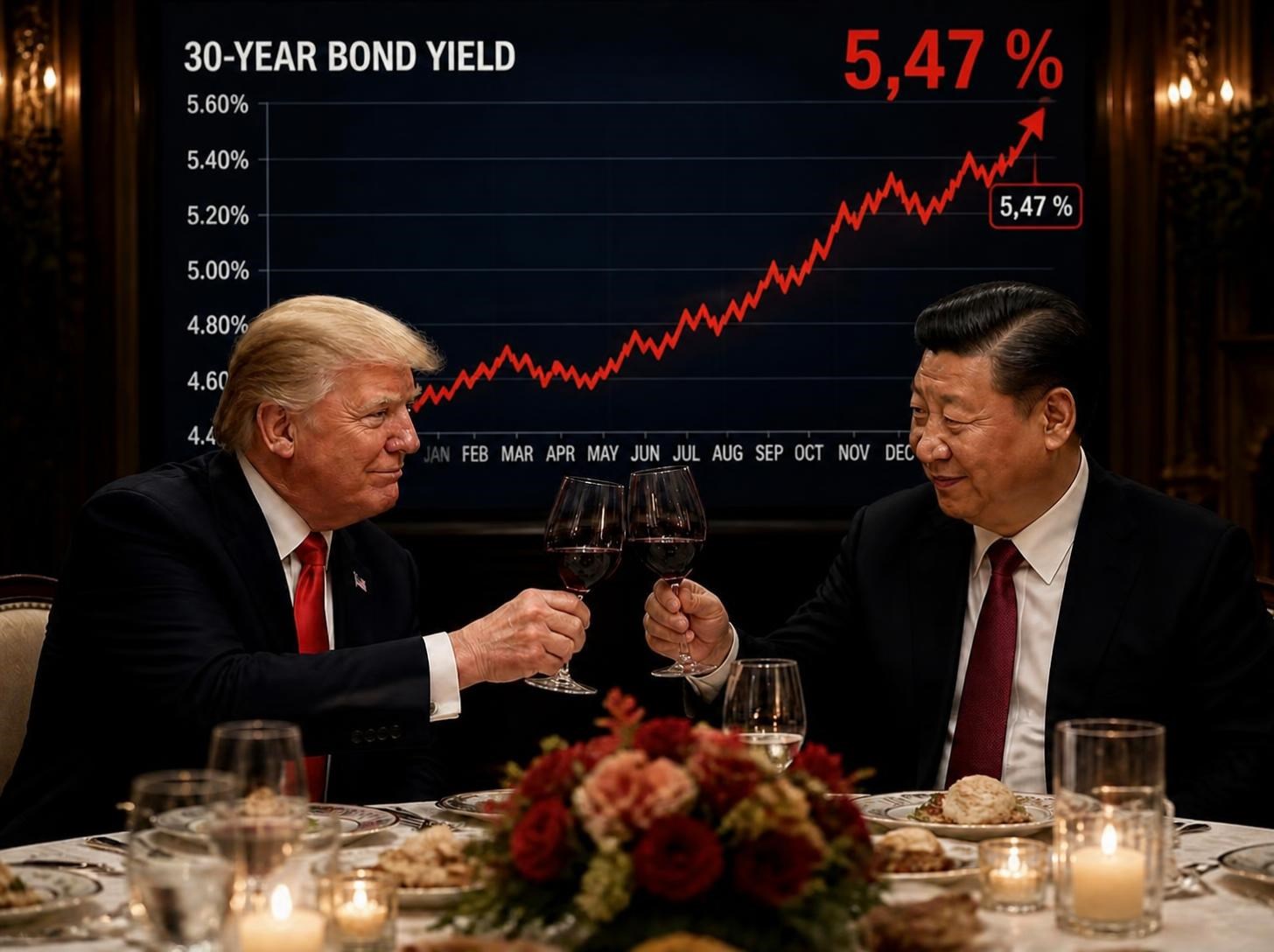Dluhopisové trhy zůstávají pod tlakem a investoři sledují jednání mezi Trumpem a Si