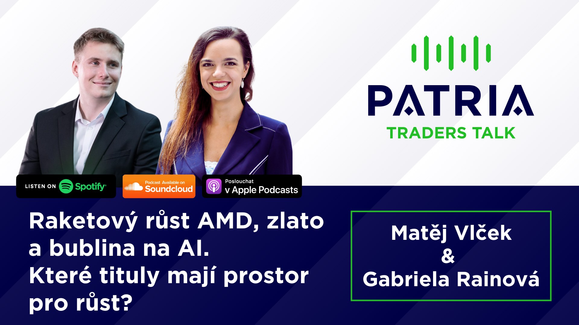Traders Talk: Raketový růst AMD, zlato a bublina na AI. Které tituly mají prostor pro růst?