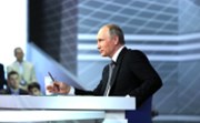 Ruským prezidentem bude dál Putin. Po sečtení 99 % lístků má 76,65 %