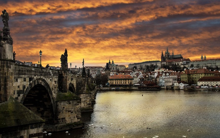 Prahu dnes táhly nahoru banky. V USA se neobchoduje