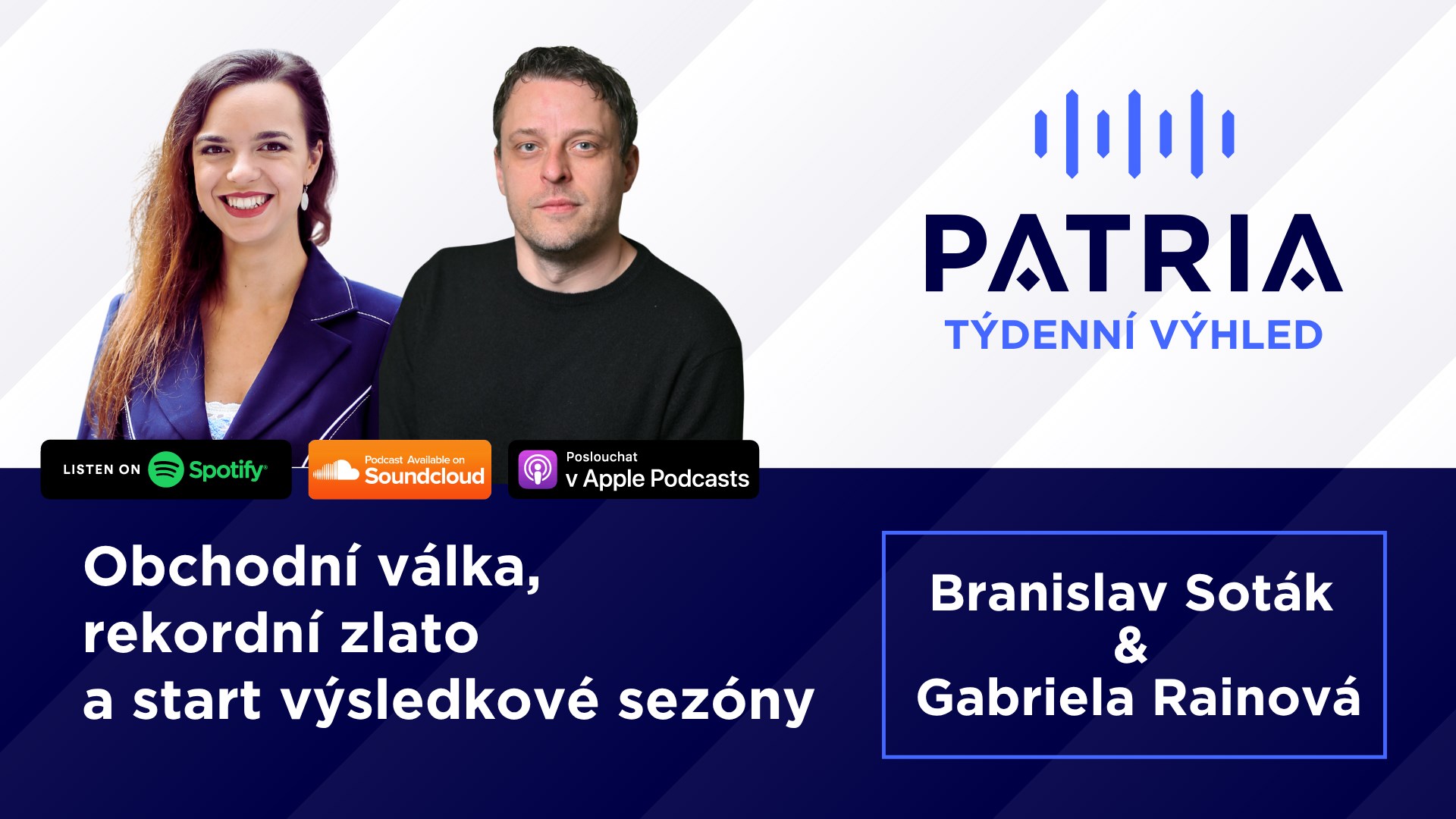 PODCAST Týdenní výhled: Obchodní válka, rekordní zlato a start výsledkové sezony