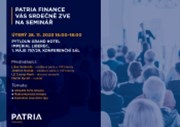 Setkání s analytikem a makléřem Patria Finance již DNES od 16:00 v Liberci