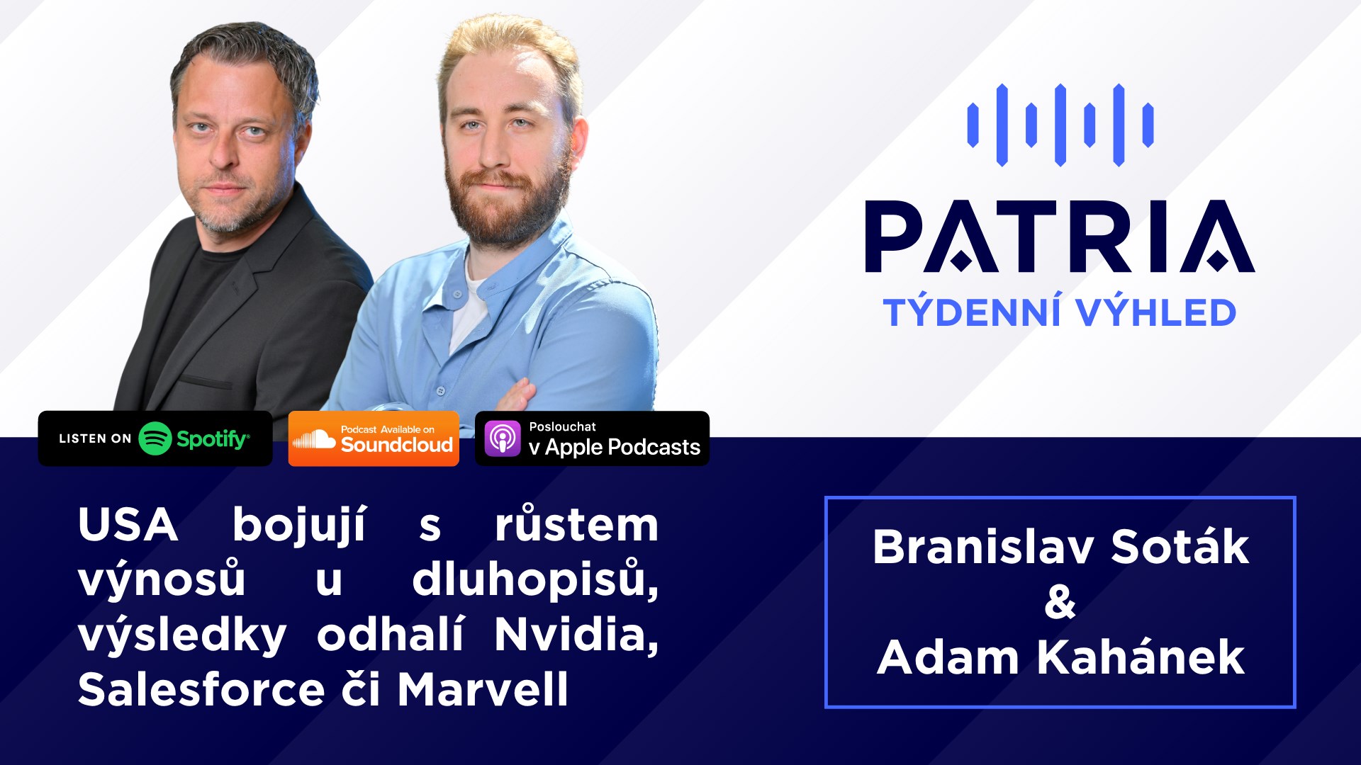 PODCAST Týdenní výhled: USA bojují s růstem dluhopisových výnosů, Nvidia zveřejní výsledky
