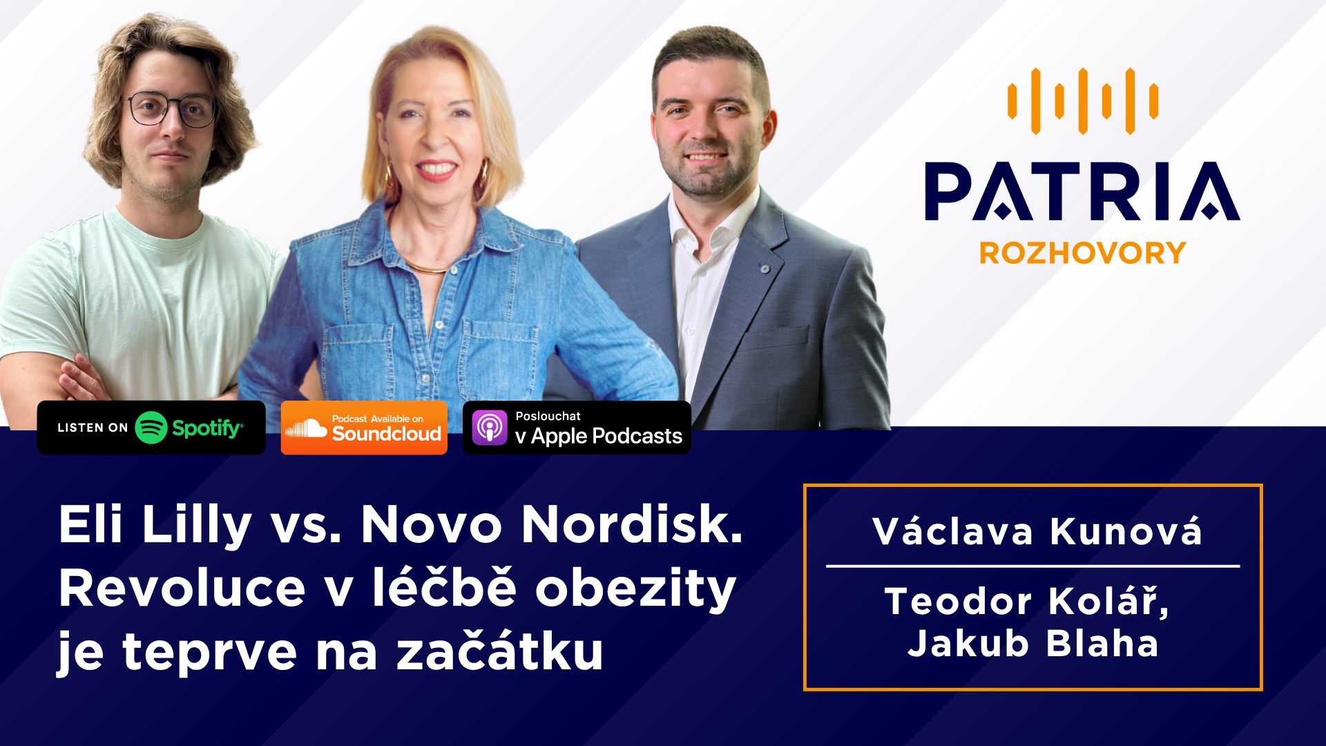 PODCAST ROZHOVORY: Eli Lilly vs. Novo Nordisk. Revoluce v léčbě obezity je podle MUDr. Kunové teprve na začátku