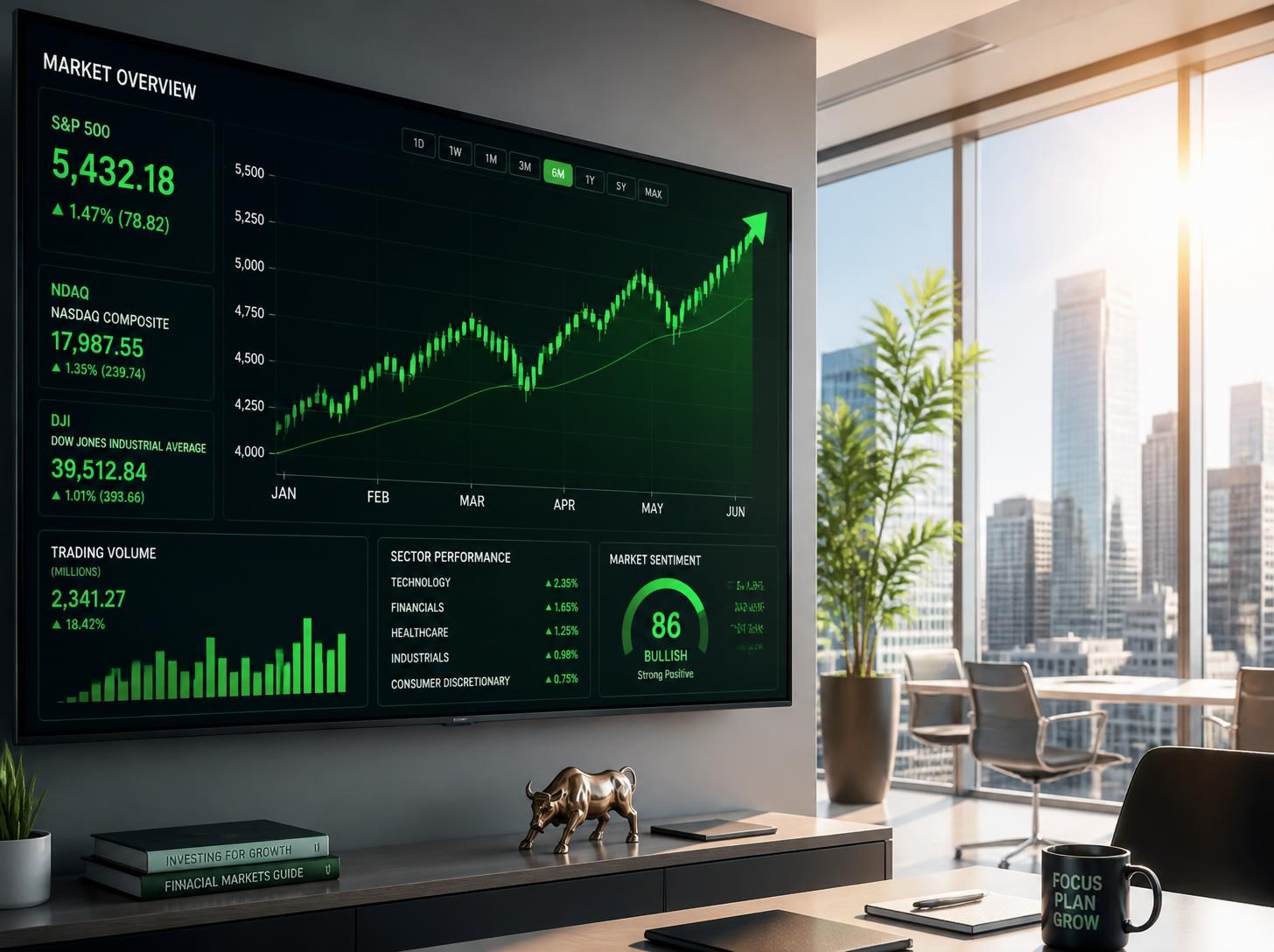 Dopoledne na trzích převážně zelené, na programu data a Micron