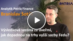 Branislav Soták: Výsledková sezóna za dveřmi, jak dopadnou na trhy vyšší sazby Fedu?