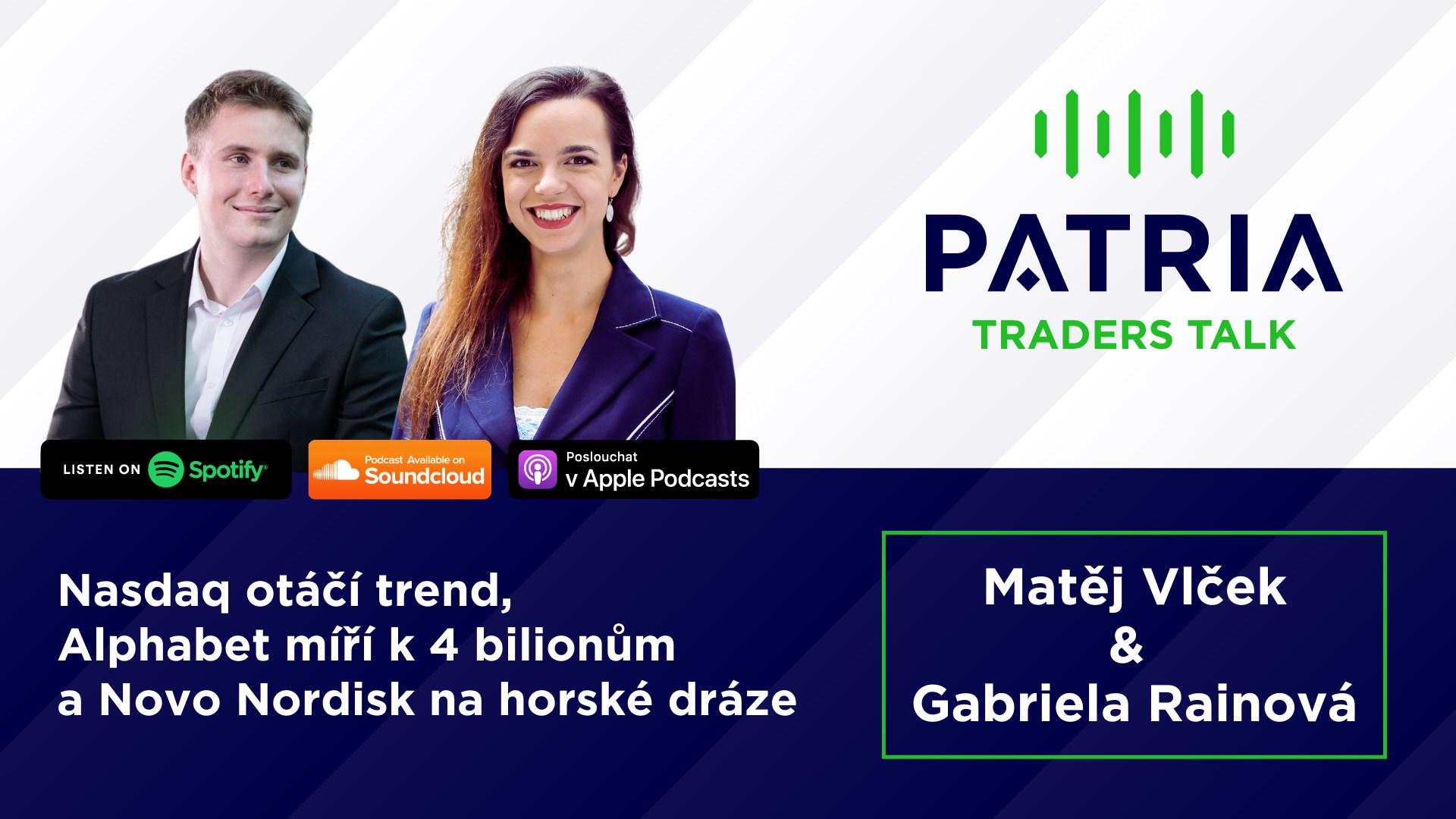 Traders Talk: Nasdaq otáčí trend, Alphabet míří k 4 bilionům a Novo Nordisk na horské dráze