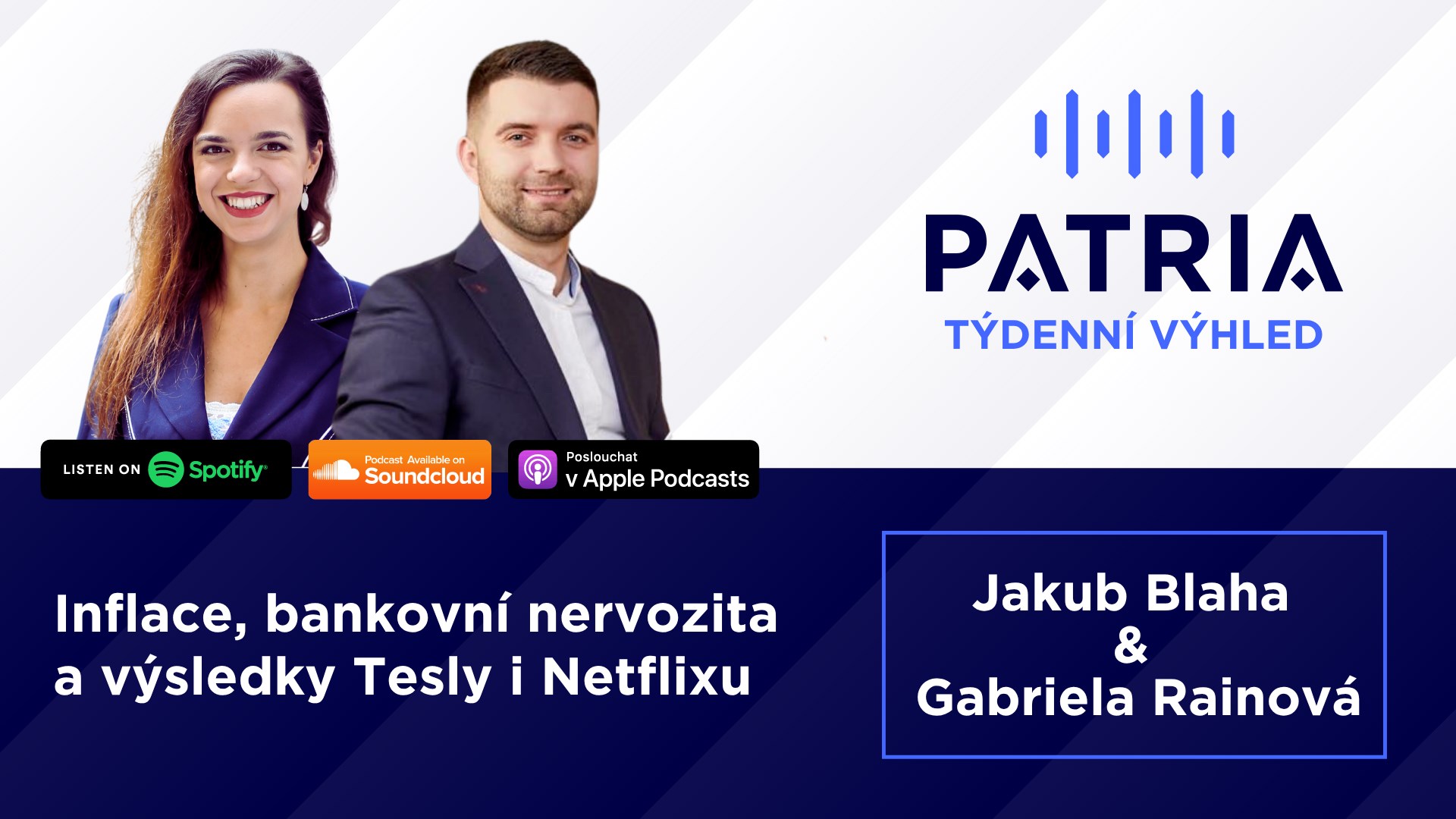 PODCAST Týdenní výhled: Inflace, bankovní nervozita a výsledky Tesly i Netflixu
