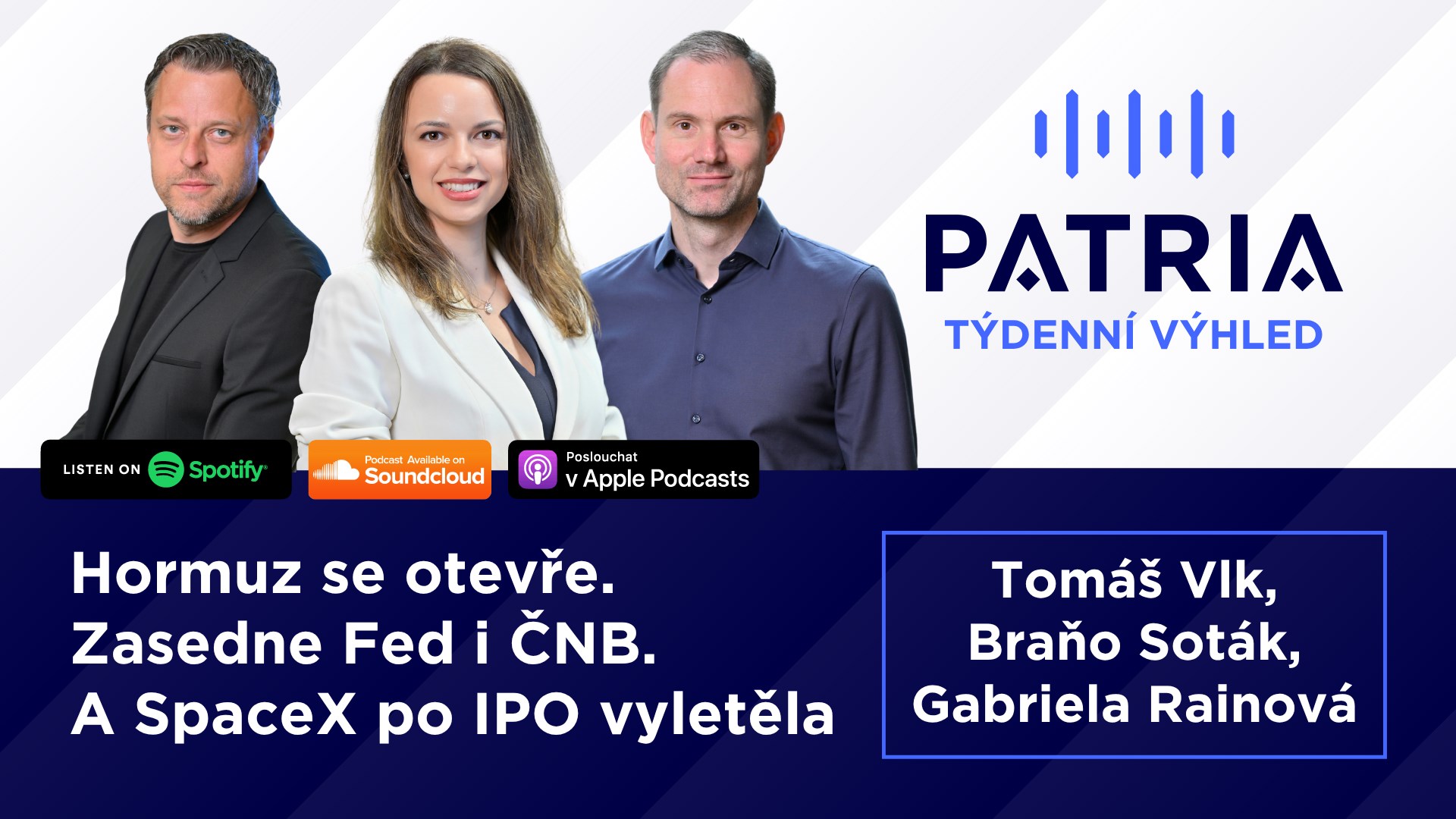 PODCAST Týdenní výhled: Odblokování Hormuzu na dohled. Fed sazby ještě nezvedne, ČNB a BoJ nejspíš ano