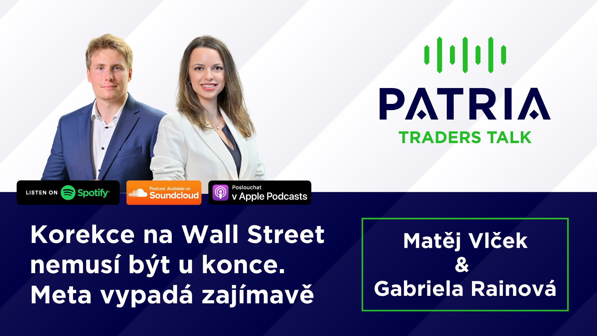 PODCAST Traders Talk: Korekce na Wall Street nemusí být u konce. Meta vypadá zajímavě