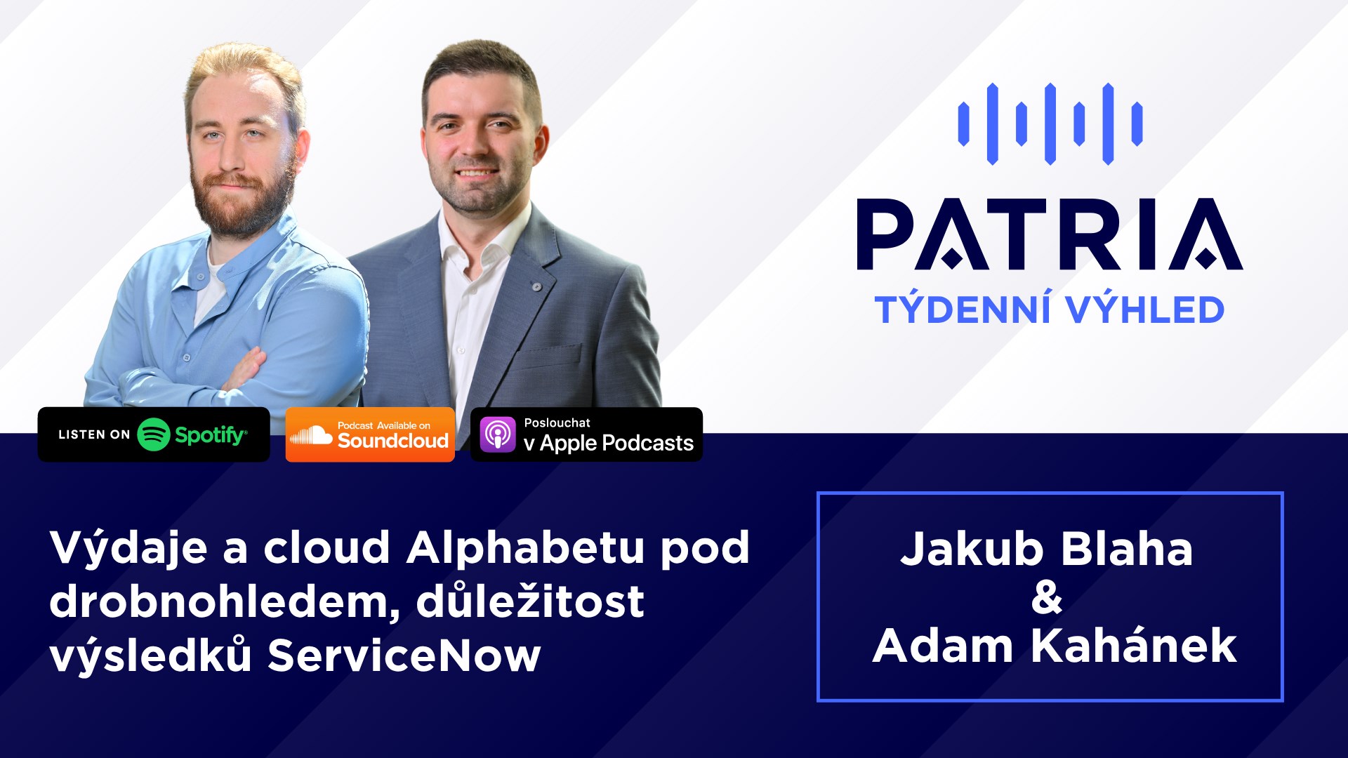 PODCAST Týdenní výhled: Výdaje a cloud Alphabetu pod drobnohledem, důležitost výsledků ServiceNow