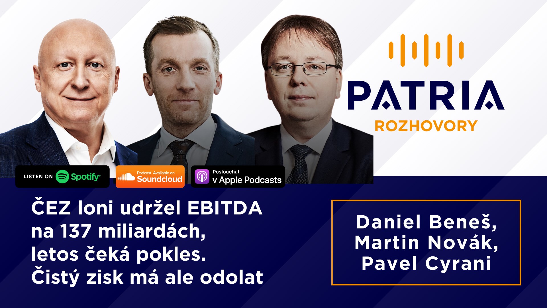 Beneš, Novák a Cyrani nad výsledky ČEZ, výhledem, dividendou, strategií, dopadem Íránu i obratu trendu ve spotřebě elektřiny