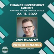 Světové technologie ve financích 22. 11. opět v Praze! Na European Finance Investment Summit 2022 promluví i analytik Patrie Ján Hladký