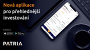 Moderní investování odkudkoli. Patria přináší v nové aplikaci investiční tipy, zpravodajství Patria.cz i mobilní klíč