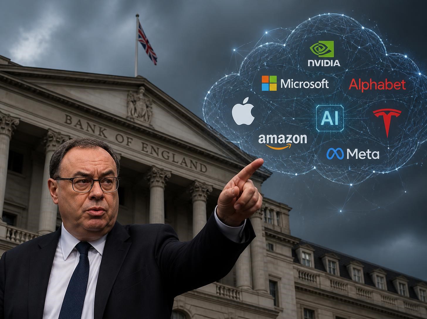 Bank of England varuje před přílišným nadšením do AI. Korekce technologických akcií může zasáhnout celou ekonomiku
