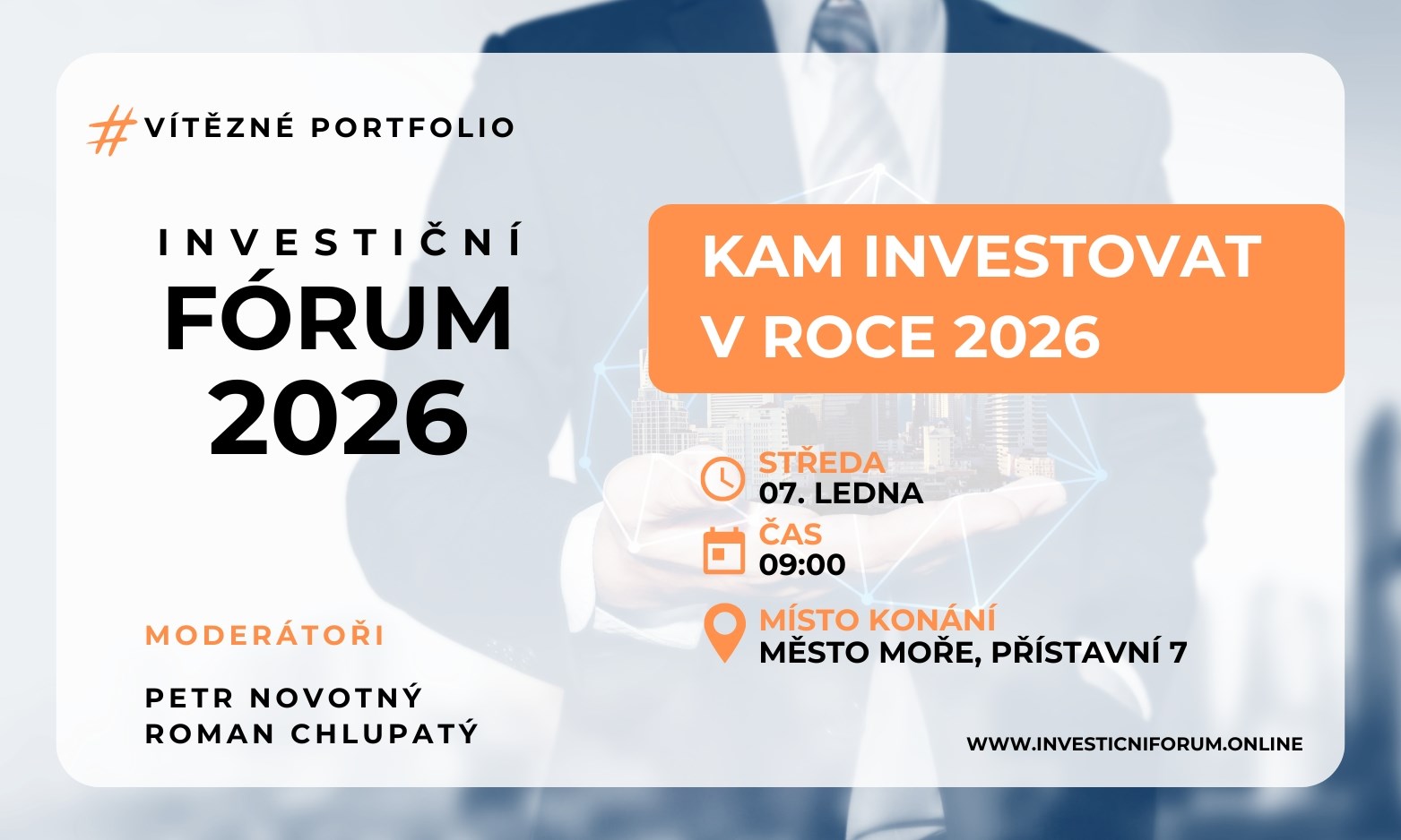 Investiční fórum: Kam v roce 2026 úspěšně investovat? Experti nabídnou své tipy 7. ledna